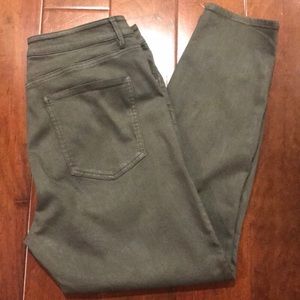 LOFT Curvy Skinny Ankle jeans-green